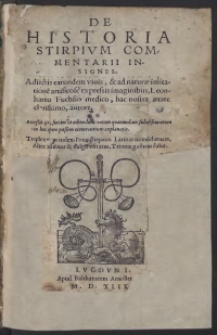 De Historia Stirpium Commentarii Insignes […]
