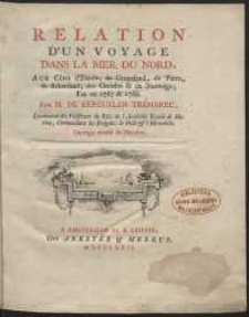 Relation D’Un Voyage Dans La Mer Du Nord [...]