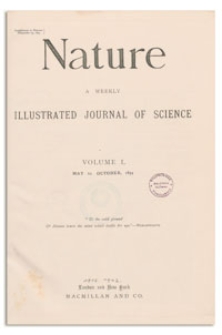 Nature : a Weekly Illustrated Journal of Science. Volume 50, 1894 May 10, [No. 1280]