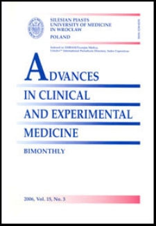 Advances in Clinical and Experimental Medicine, Vol. 15, 2006, nr 3