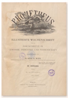 Prometheus : Illustrirte Wochenschrift über die Fortschritte in Gewerbe, Industrie und Wissenschaft. 15. Jahrgang, 1903, Nr 731