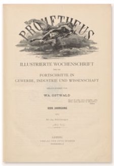 Prometheus : Illustrierte Wochenschrift über die Fortschritte in Gewerbe, Industrie und Wissenschaft. 24. Jahrgang, 1912, Nr 1200