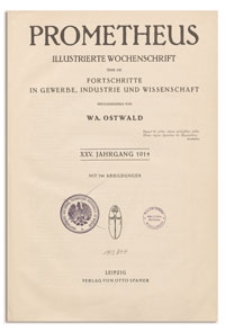 Prometheus : Illustrierte Wochenschrift über die Fortschritte in Gewerbe, Industrie und Wissenschaft. 25. Jahrgang, 1913, Nr 1251