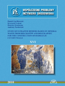 Study of ultrafine binders based on mineral waste from Bełchatów and Bolesławiec for the construction of hydraulic cut-off walls