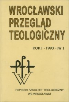 Wrocławski Przegląd Teologiczny, R.1 (1993), nr 1