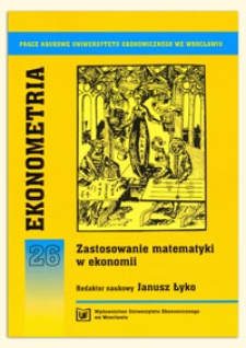 Kurtoza wektora losowego. Prace Naukowe Uniwersytetu Ekonomicznego we Wrocławiu, 2009, Nr 76, s. 44-54
