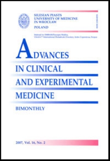 Advances in Clinical and Experimental Medicine, Vol. 16, 2007, nr 2