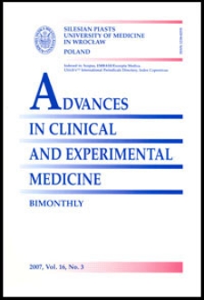 Advances in Clinical and Experimental Medicine, Vol. 16, 2007, nr 3