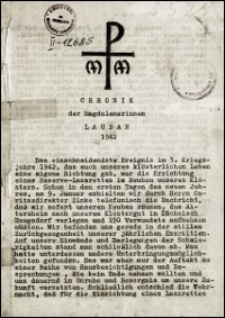 Chronik der Magdalenerinnen : Lauban 1942