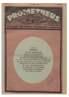 Prometheus : Zeitschrift für Technik, Wissenschaft und Industrie. 32 Jahrgang, 1920, Heft 3