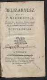 Belizaryusz [&hellip;] Edycya Druga