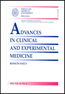 Advances in Clinical and Experimental Medicine, Vol. 14, 2005, nr 4