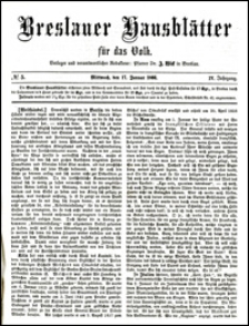 Breslauer Hausblätter für das Volk. Jg. 4, Nr. 5 (1866)