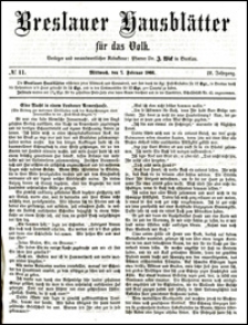 Breslauer Hausblätter für das Volk. Jg. 4, Nr. 11 (1866)