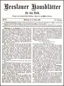 Breslauer Hausblätter für das Volk. Jg. 4, Nr. 21 (1866)