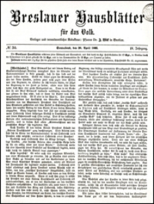 Breslauer Hausblätter für das Volk. Jg. 4, Nr. 34 (1866)