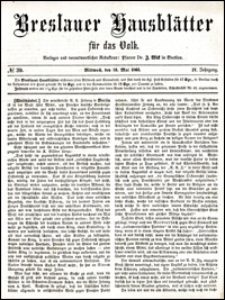 Breslauer Hausblätter für das Volk. Jg. 4, Nr. 39 (1866)