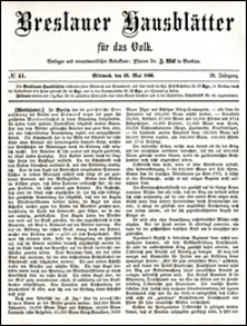 Breslauer Hausblätter für das Volk. Jg. 4, Nr. 41 (1866)