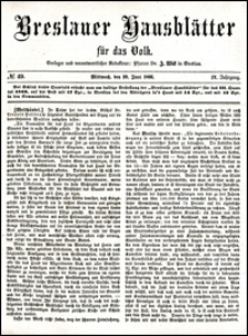 Breslauer Hausblätter für das Volk. Jg. 4, Nr. 49 (1866)