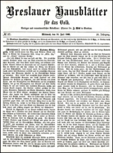 Breslauer Hausblätter für das Volk. Jg. 4, Nr. 57 (1866)