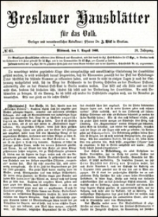Breslauer Hausblätter für das Volk. Jg. 4, Nr. 61 (1866)