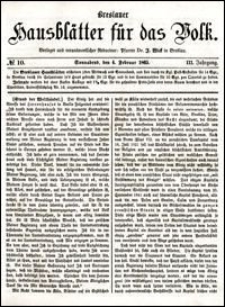 Breslauer Hausblätter für das Volk. Jg. 3, Nr. 10 (1865)