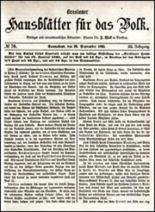 Breslauer Hausblätter für das Volk. Jg. 3, Nr. 76 (1865)