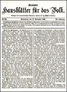 Breslauer Hausblätter für das Volk. Jg. 3, Nr. 92 (1865)