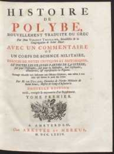 Histoire De Polybe, Nouvellement Traduite Du Grec […]. T. 1