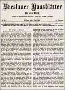 Breslauer Hausblätter für das Volk. Jg. 6, Nr. 55 (1868) + Beilage