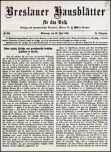 Breslauer Hausblätter für das Volk. Jg. 6, Nr. 63 (1868) + Beilage