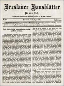 Breslauer Hausblätter für das Volk. Jg. 6, Nr. 67 (1868) + Beilage