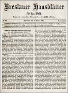Breslauer Hausblätter für das Volk. Jg. 6, Nr. 83 (1868) + Beilage