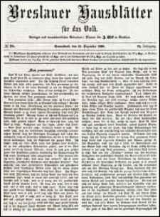 Breslauer Hausblätter für das Volk. Jg. 6, Nr. 98 (1868) + Beilage