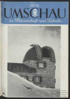 Die Umschau : Wochenschschrift über die Fortschritte in Wissenschaft und Technik. 45. Jahrgang, 1941, Heft 37