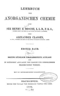 Lehrbuch der anorganischen Chemie. 1. Bd.