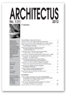 Architectus : Pismo Wydziału Architektury Politechniki Wrocławskiej, 2012, nr 1 (31)
