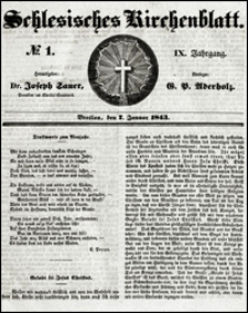 Schlesisches Kirchenblatt. Jg. 9, Nr. 1 (1843)
