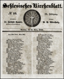 Schlesisches Kirchenblatt. Jg. 9, Nr. 10 (1843)