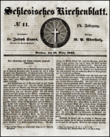 Schlesisches Kirchenblatt. Jg. 9, Nr. 11 (1843)