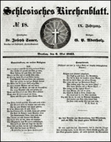 Schlesisches Kirchenblatt. Jg. 9, Nr. 18 (1843)