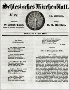 Schlesisches Kirchenblatt. Jg. 9, Nr. 22 (1843)