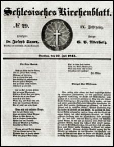 Schlesisches Kirchenblatt. Jg. 9, Nr. 29 (1843)