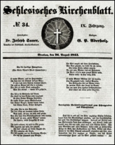Schlesisches Kirchenblatt. Jg. 9, Nr. 34 (1843)