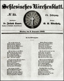 Schlesisches Kirchenblatt. Jg. 9, Nr. 35 (1843)