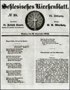 Schlesisches Kirchenblatt. Jg. 9, Nr. 38 (1843)