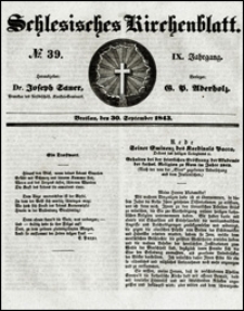 Schlesisches Kirchenblatt. Jg. 9, Nr. 39 (1843)