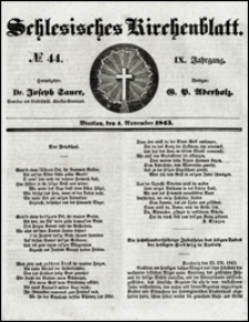 Schlesisches Kirchenblatt. Jg. 9, Nr. 44 (1843)