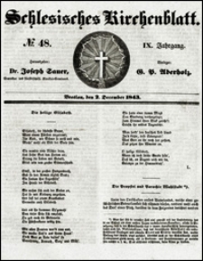 Schlesisches Kirchenblatt. Jg. 9, Nr. 48 (1843) + Beilage