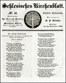 Schlesisches Kirchenblatt. Jg. 5, Nr. 46 (1839)